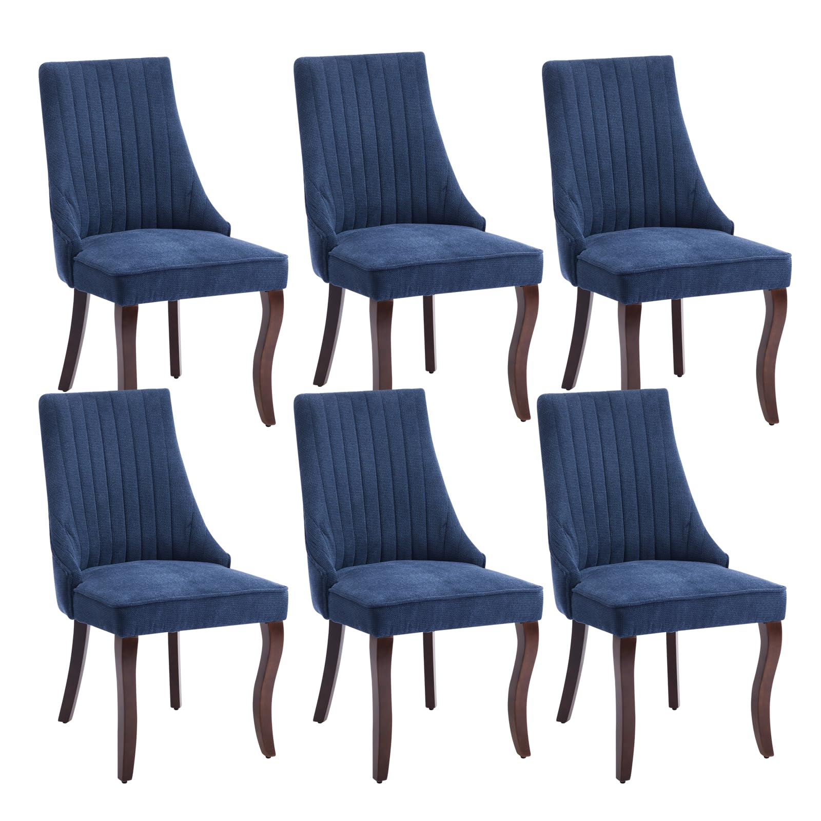 Amazon.com - Shenyon Blue Dining Chairs Set of 6，Comfortable